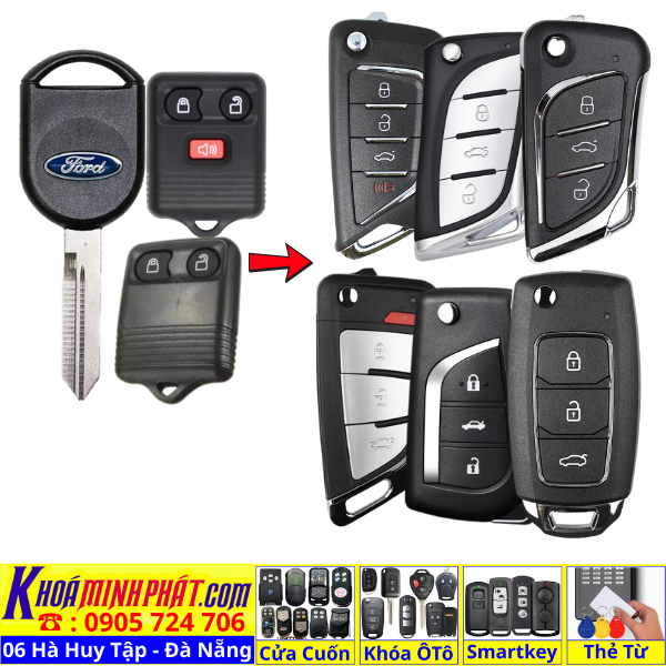 Chìa Khóa Remote Ford Escape 2010-2016 - Báo giá sửa khoá xe ô tô đà nẵng