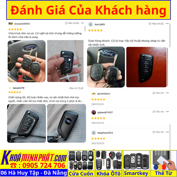 Chìa khóa remote xe ô tô Ford Transit đời 2005-2019 Full chức năng học lệnh điều khiển từ xa V21