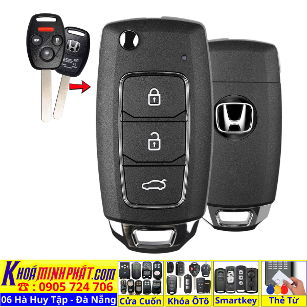 Học Lệnh Điều Khiển và Làm Chìa Khóa Remote Xe Honda Civic, City, CR-V, Brio, Fit Tại Đà Nẵng V28
