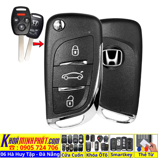Hướng Dẫn Học Lệnh Chìa Khóa Remote Xe Honda Civic, City, CR-V, Brio, Accord, Fit Tại Đà Nẵng V11