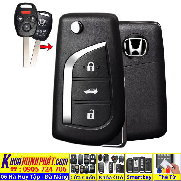 Cách Làm Chìa Khóa Xe Ô Tô Honda & Học Lệnh Remote Civic, City, CR-V, Brio Tại Đà Nẵng V13