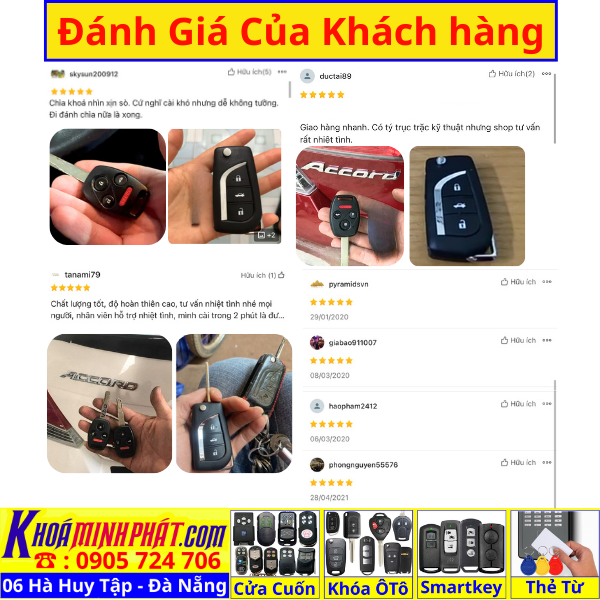 Chìa khóa remote xe Honda Accord, Civic, City, CR-V, Brio, Fit mẫu mới Full chức năng V13