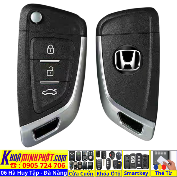 Chìa khóa remote xe Honda Accord, Civic, City, CR-V, Brio, Fit mẫu mới Full chức năng V14