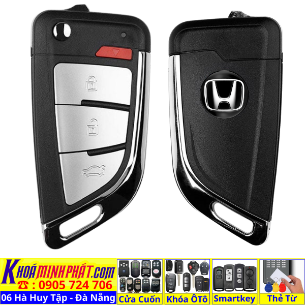 Chìa khóa remote xe Honda Accord, Civic, City, CR-V, Brio, Fit mẫu mới Full chức năng V16