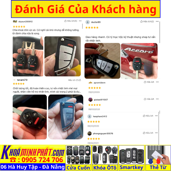 Chìa khóa remote xe Honda Accord, Civic, City, CR-V, Brio, Fit mẫu mới Full chức năng V16