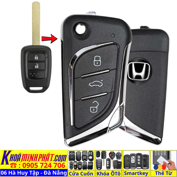 Sửa Chìa Khoá Xe Ô Tô Honda Brio Đà Nẵng – Chìa Sẵn Mạch, Điều Khiển Cửa Ô Tô V17