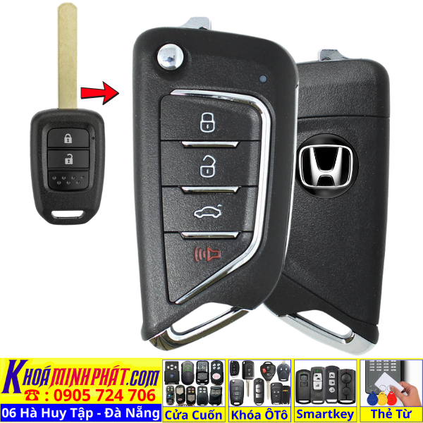 Làm Và Độ Gập Chìa Khoá Honda Brio – Chìa Khoá Học Lệnh Xe Ô Tô Tại Đà Nẵng V21