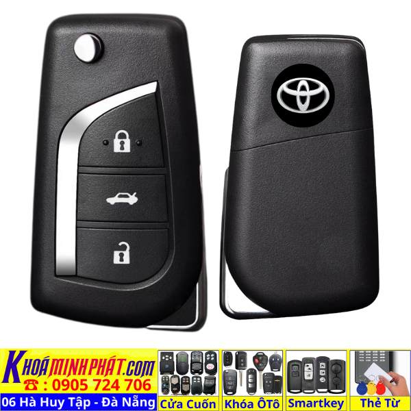 Làm Chìa khoá remote smartkey xe ô tô , Sửa chữa thay vỏ thay pin cho Chìa Khóa Toyota Corolla, Toyota Vios, Toyota Camry, Toyota Altis, Toyota Innova, Toyota Fortuner, Toyota Hilux, Toyota Wigo, Toyota Avanza, Toyota Rush, Toyota Yaris, Toyota Land Cruiser, Toyota Land Cruiser Prado, Toyota Alphard, Toyota Fortuner Legender, Toyota Innova Venturer, Toyota Camry Hybrid, Toyota RAV4, Toyota C-HR, Toyota Corolla Cross - Làm Chìa Khoá Xe Ô Tô - Minh Phát