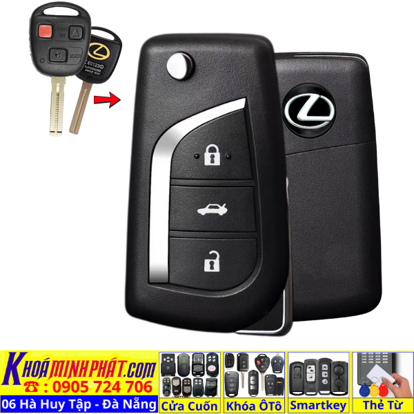 Remote Học Lệnh Xe Ô Tô Lexus LX470 GX470 – Chìa Khoá Gập Sẵn Mạch Điều Khiển Tại Đà Nẵng V13
