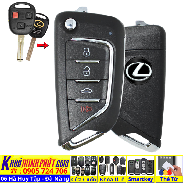 Làm Remote Xe Lexus LX470 GX470 Tại Đà Nẵng – Chìa Khoá Ô Tô Gập Nguyên Mạch, Dễ Học Lệnh V21