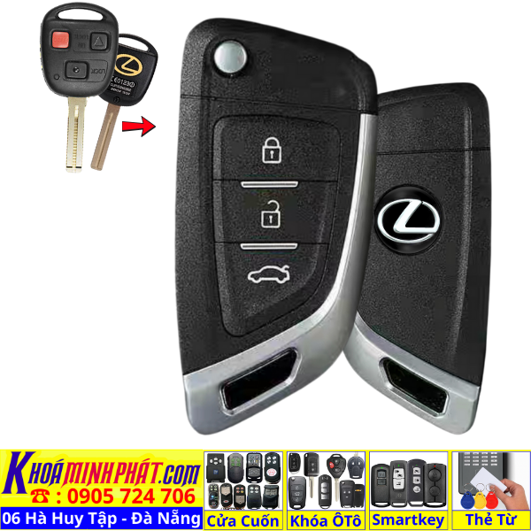 Sửa Chìa Khoá Remote Xe Lexus LX470 GX470 Tại Đà Nẵng – Điều Khiển Cửa Ô Tô Nhạy Sóng V14