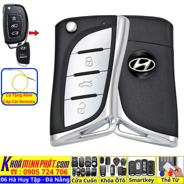 Chìa Khoá Học Lệnh Xe Ô Tô Hyundai Solati – Điều Khiển Từ Xa V19