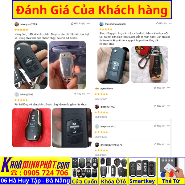 Chìa khóa remote độ gập xe Ford Escape mẫu mới Full chức năng học lệnh điều khiển nhanh mẫu V12