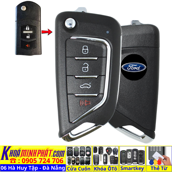 Sửa Remote Xe Ô Tô Bị Hao Nguồn, Chập Mạch, Nóng Pin Ford Escape V21