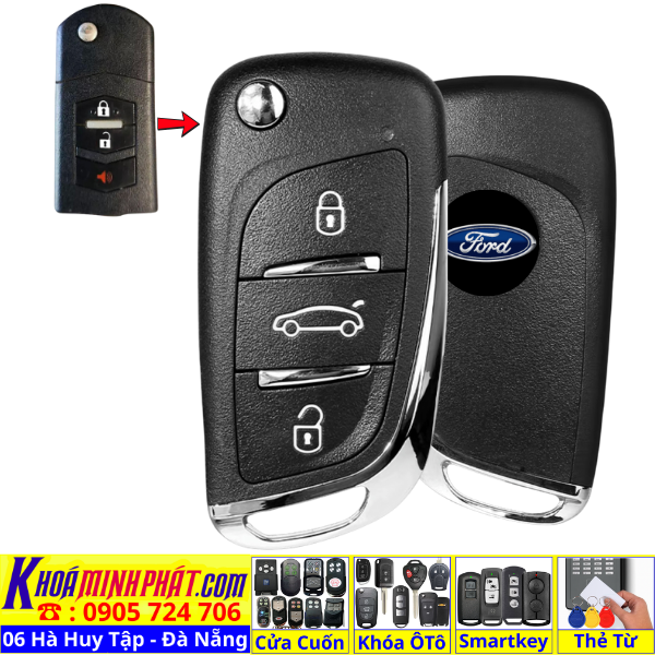 Làm Chìa Khóa Xe Ô Tô Tại Đà Nẵng Mẫu Ford Escape V11