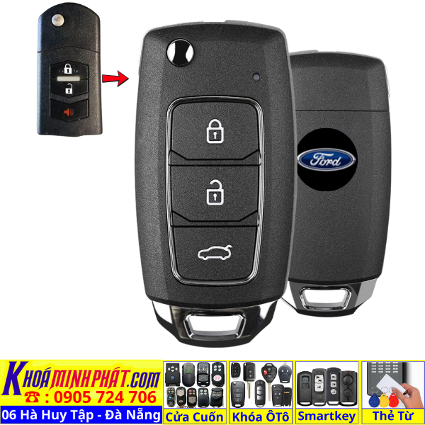 Chuyên Thay Pin Và Sửa Chìa Khóa Remote Xe Ô Tô Tại Đà Nẵng Ford Escape V28