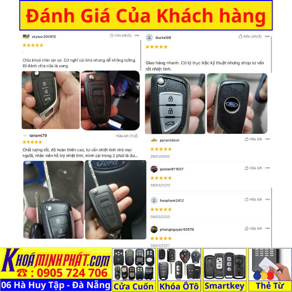 Làm chìa khoá xe Ford Ranger, Tourneo, Ecosport đời 2010-2016 remote học lệnh xe ô tô mẫu mới V14