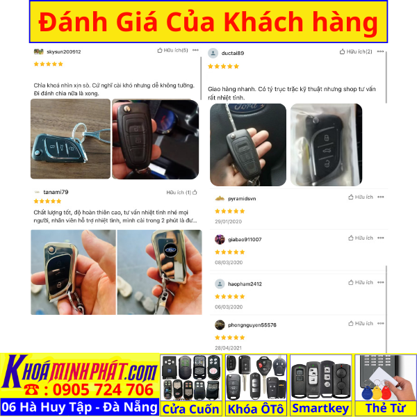 Làm chìa khoá xe Ford Ranger, Tourneo, Ecosport đời 2010-2016 remote học lệnh xe ô tô mẫu mới V17