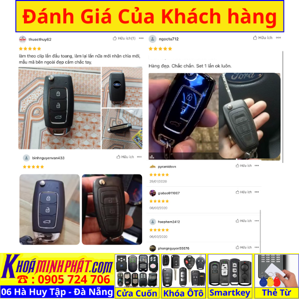 Làm chìa khoá xe Ford Ranger, Tourneo, Ecosport đời 2010-2016 remote học lệnh xe ô tô mẫu mới V28