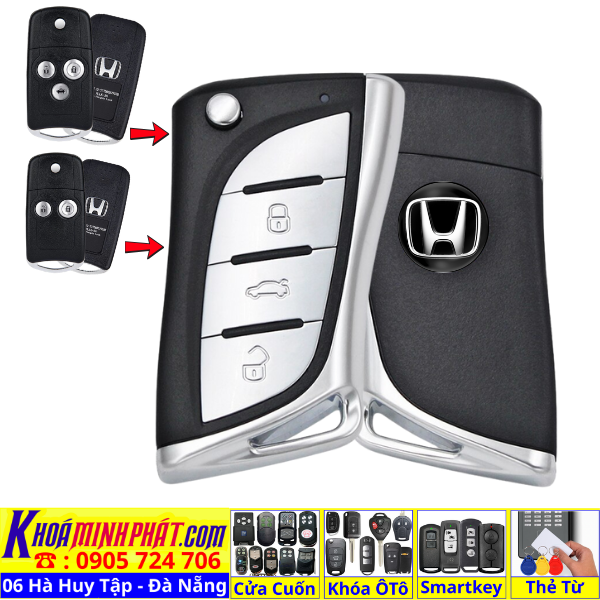 Làm Lại Chìa Khoá Honda Bị Mất Tại Đà Nẵng – Remote Gấp Gọn, Đề Nổ Bình Thường V19