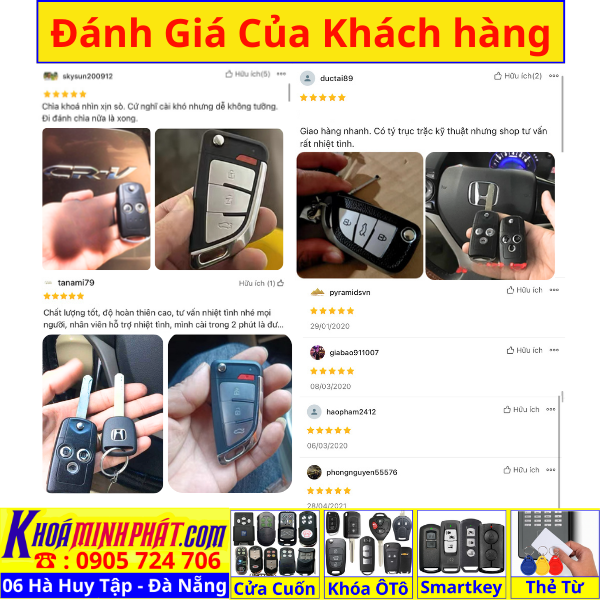 Chìa khoá gấp gọn Honda Civic CRV Accord Jazz đời 2010-2016 remote học lệnh xe ô tô full chức năng V16
