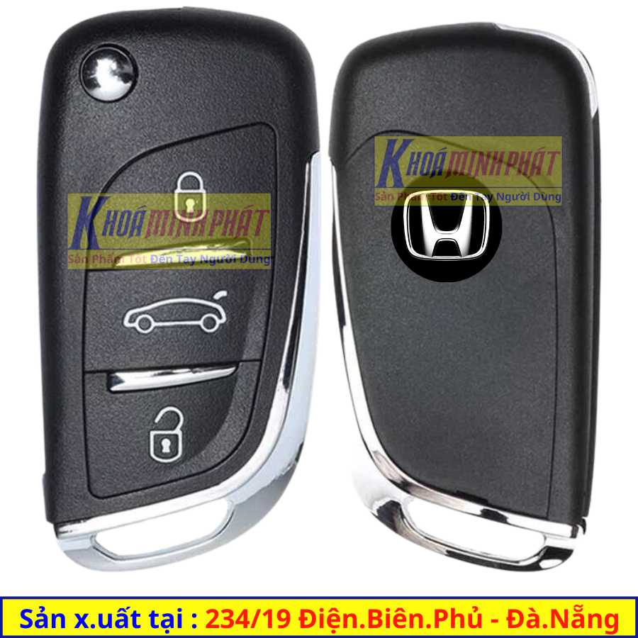 Chìa khoá xe ô tô Honda mẫu V11 Civic, Crv, Accord, City, Brio, HRV