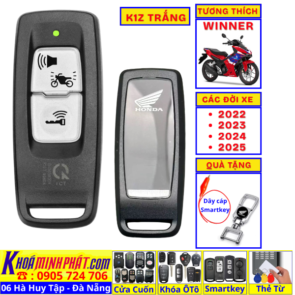 Làm Chìa khoá Smnartkey xe Honda Winner Đà Nẵng SH125i ,SH Mode, PCX, SH150i, SH300i, AB airblade, Lead, Vision, Vario