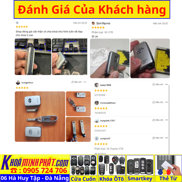 Vỏ Smartkey Toyota Camry, Venza, Altis, Land Cruiser Prado, Corolla Cross - Làm Chìa Khoá Xe Ô Tô - Minh Phát Thay pin thay vỏ độ gập smartkey remote