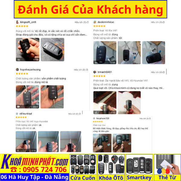 Vỏ Chìa Khóa Xe Ô Tô Kia Morning, Picanto, Cerato, Forte, K3, Rio, Soul, Sportage, Sorento, Carens, Rondo, Optima V41 - Làm Chìa Khoá Xe Ô Tô - Minh Phát Thay pin thay vỏ độ gập smartkey remote