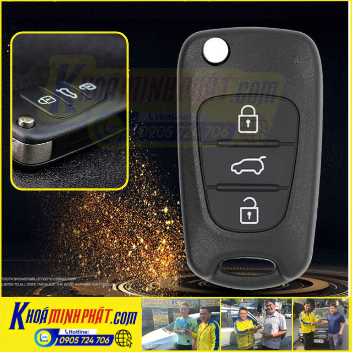 Hình ảnh Vỏ Chìa khóa Hyundai i30, Accent, Avante, Elantra 1