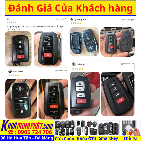 Vỏ Nâng Cấp Smartkey Toyota Land Cruiser Prado Camry Fortuner Vios Altis Hilux – Thay Dễ Dàng, Sang Trọng V710 - Làm Chìa Khoá Xe Ô Tô - Minh Phát Thay pin thay vỏ độ gập smartkey remote