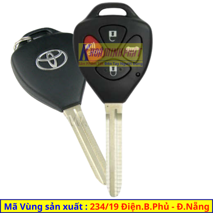 Vỏ chìa khóa Toyota Innova, Vios, Camry, Hilux, Fortuner, Yaris, Corolla Altis V74