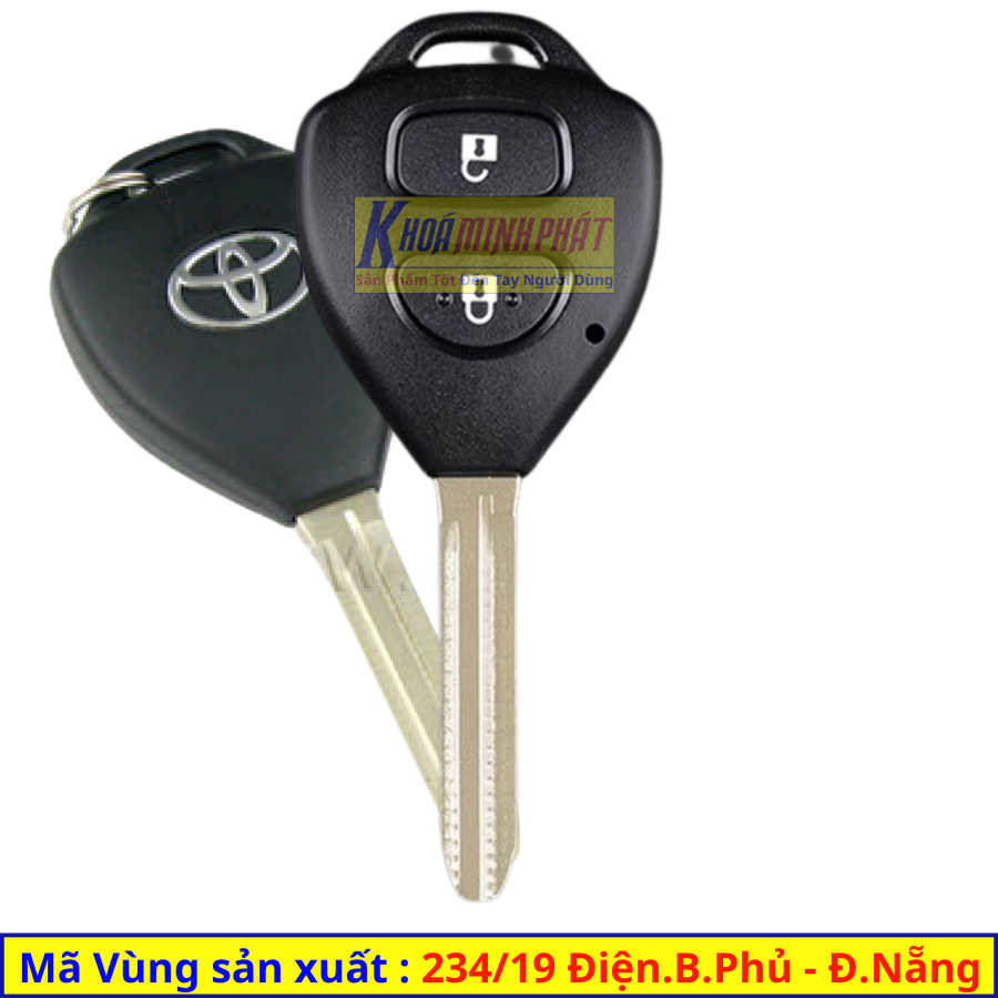 Vỏ chìa khóa Toyota Innova, Vios, Camry, Hilux, Fortuner, Yaris, Corolla