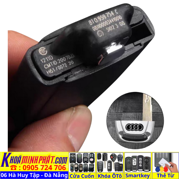 Vỏ Chìa khoá xe ô tô Audi A1 A2 A3 A4 A5 A6 A7 A8 Q3 Q7 V950- Làm Chìa Khoá Xe Ô Tô - Minh Phát Thay pin thay vỏ độ gập smartkey remote Vỏ Chìa khoá xe ô tô Audi A1 A2 A3 A4 A5 A6 A7 A8 Q3 Q7 V950- Làm Chìa Khoá Xe Ô Tô - Minh Phát Thay pin thay vỏ độ gập smartkey remote