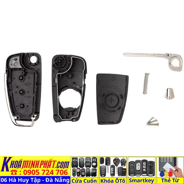 Vỏ Chìa khoá xe ô tô Audi A1 A2 A3 A4 A5 A6 A7 A8 Q3 Q7 V951- Làm Chìa Khoá Xe Ô Tô - Minh Phát Thay pin thay vỏ độ gập smartkey remote