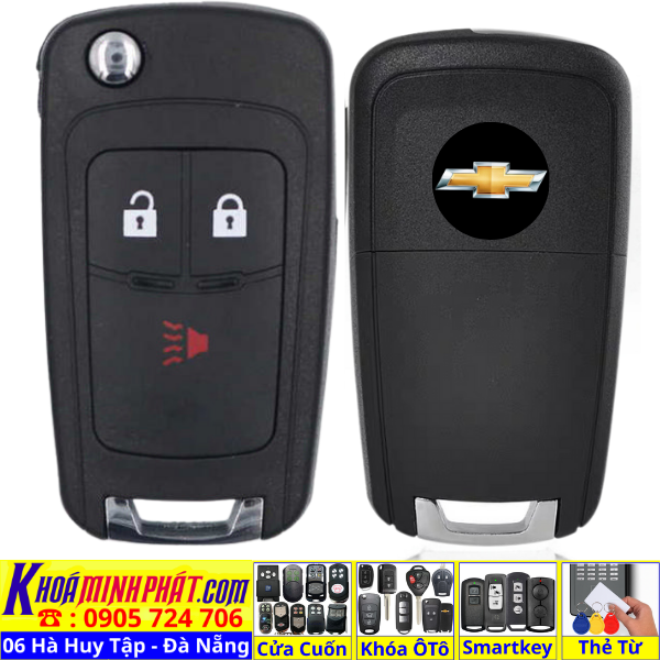 Vỏ Chìa khoá xe Chevrolet Spark, DAEWO LACETTI V13 - Làm Chìa Khoá Xe Ô Tô - Minh Phát Thay pin thay vỏ độ gập smartkey remote