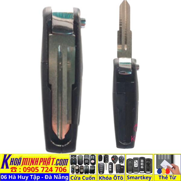 Vỏ Chìa khoá xe Chevrolet Spark, DAEWO LACETTI V13 - Làm Chìa Khoá Xe Ô Tô - Minh Phát Thay pin thay vỏ độ gập smartkey remote