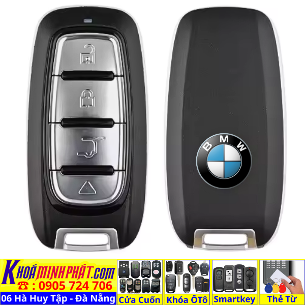 Làm Chìa khoá remote smartkey xe ô tô , Sửa chữa thay vỏ thay pin cho BMW 116i, 118i, 218i, 220i, 318i, 320i, 330i, 330Li, 520i, 530i, 730Li, X1, X2, X3, X4, X5, X6, X7, i4, i5, i7 - Làm Chìa Khoá Xe Ô Tô - Minh Phát