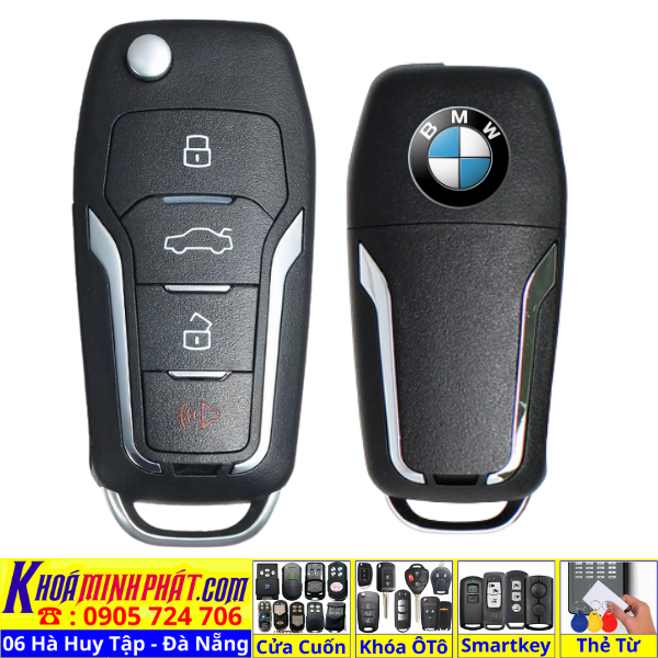 Làm Chìa khoá remote smartkey xe ô tô , Sửa chữa thay vỏ thay pin cho BMW 116i, 118i, 218i, 220i, 318i, 320i, 330i, 330Li, 520i, 530i, 730Li, X1, X2, X3, X4, X5, X6, X7, i4, i5, i7 - Làm Chìa Khoá Xe Ô Tô - Minh Phát