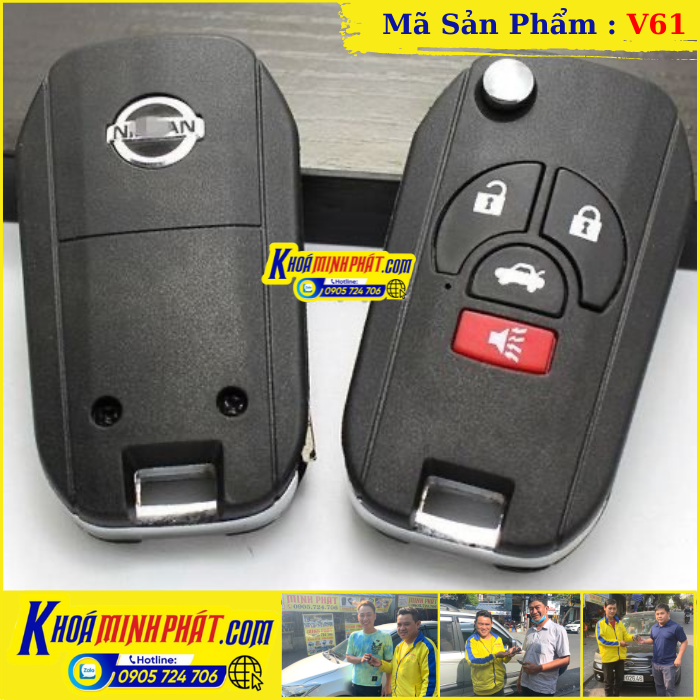 Hình ảnh Vỏ Độ gập Chìa khóa Nissan Sunny 1