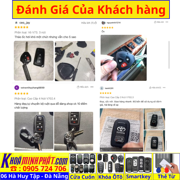 Vỏ Chìa Khoá Xe Toyota Innova, Fortuner, Vios, Hilux, Yaris, Corolla Altis Camry RAV4 Prado 4Runner V73.3 nút - Làm Chìa Khoá Xe Ô Tô - Minh Phát Thay pin thay vỏ độ gập smartkey remote