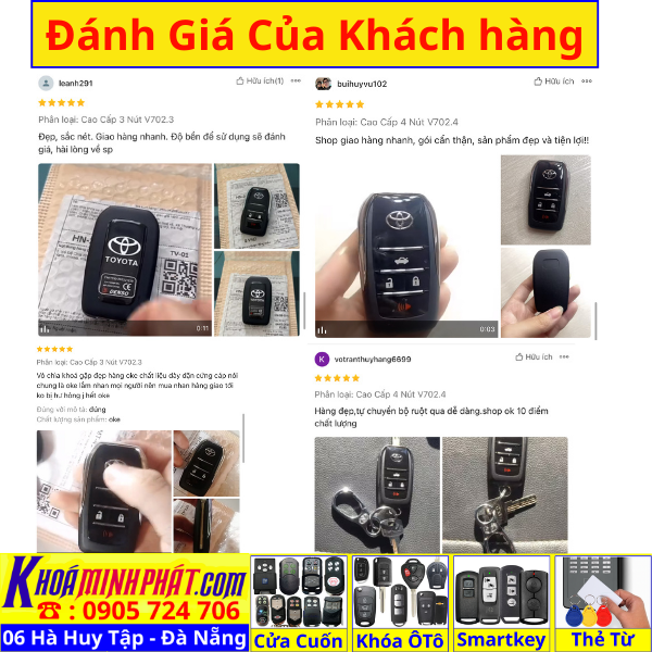 Vỏ Chìa Khoá Gập Toyota Fortuner Innova Camry Vios Altis Hilux Yaris – Gọn Gàng, Sang Trọng – Mã V702 - Làm Chìa Khoá Xe Ô Tô - Minh Phát Thay pin thay vỏ độ gập smartkey remote