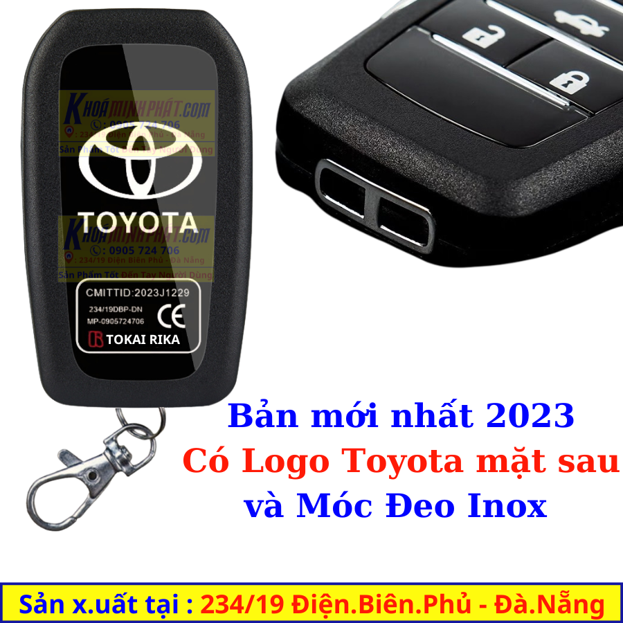 Vỏ Chìa khoá Độ gập xe Toyota Wigo V707, Toyota Avanza