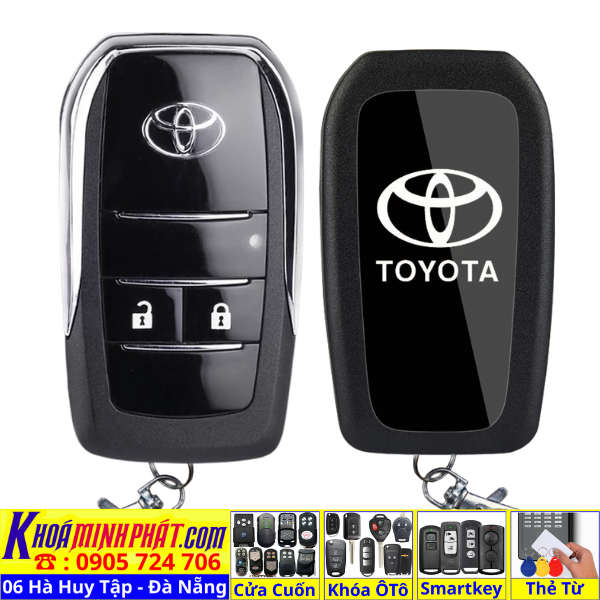 Vỏ Độ Gập Chìa Khóa Ô Tô Toyota Wigo, Avanza V707 – Nâng Cấp Remote Gập Cao Cấp, Giữ Nguyên Mạch Zin - Làm Chìa Khoá Xe Ô Tô - Minh Phát Thay pin thay vỏ độ gập smartkey remote
