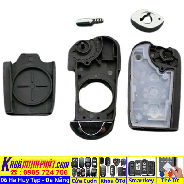 Vỏ nút nhựa chống lũng Chìa Khóa Xe Ô Tô Kia Morning, Picanto, Cerato, Forte, K3, Rio, Soul, Sportage, Sorento, Carens, Rondo, Optima V48 - Làm Chìa Khoá Xe Ô Tô - Minh Phát Thay pin thay vỏ độ gập smartkey remote
