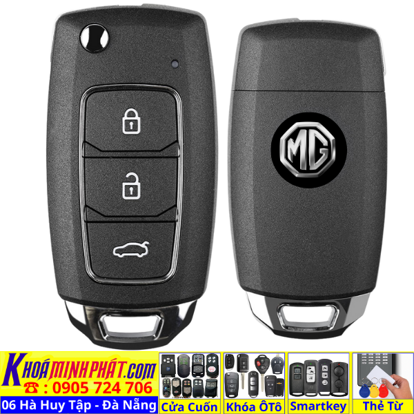Chìa khoá Smartkey xe ô tô MG ZS, MG HS, MG RX5, MG 6, MG GS, MG5, MG4 Electric - Làm Chìa Khoá Xe Ô Tô - Minh Phát Thay pin thay vỏ độ gập smartkey remote