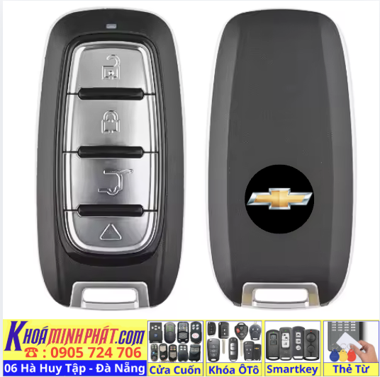 Làm Chìa khoá remote smartkey xe ô tô , Sửa chữa thay vỏ thay pin cho Chevrolet Cruze, Colorado, Orlando, Captiva, Spark, Aveo, Vivant, Trailblazer, Trax, Spark Duo, Malibu - Làm Chìa Khoá Xe Ô Tô - Minh Phát