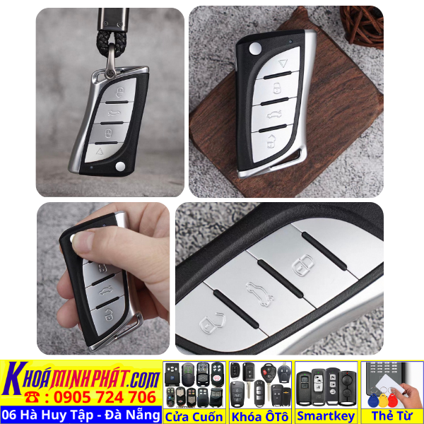 Làm chìa khoá xe ô tô tại Đà Nẵng - sửa chữa remote thay pin thay vỏ điều khiển xe ô tô smartkey và remote xe hơi