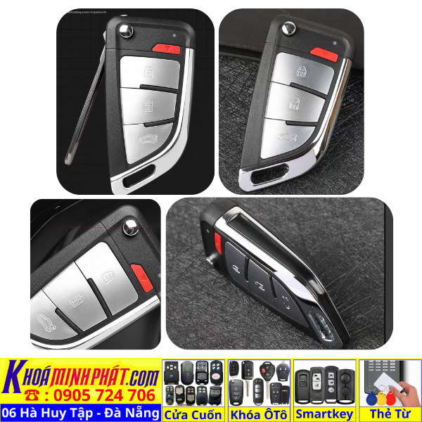 Làm chìa khoá xe ô tô tại Đà Nẵng - sửa chữa remote thay pin thay vỏ điều khiển xe ô tô smartkey và remote xe hơi