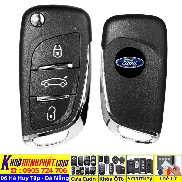 Làm Chìa khoá remote smartkey xe ô tô , Sửa chữa thay vỏ thay pin cho Ford Ranger, Everest, Explorer, Territory, Transit, Ranger Raptor, Tourneo, Escape, EcoSport, Focus, Fiesta, Mondeo, F-150 - Làm Chìa Khoá Xe Ô Tô - Minh Phát